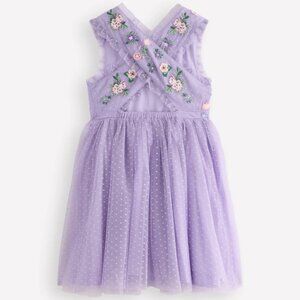 NEW Mini Boden Tulle Cross-Back Dress
